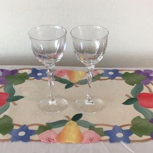 Lenox Unity Crystal Wine Goblets. Set of 2.
